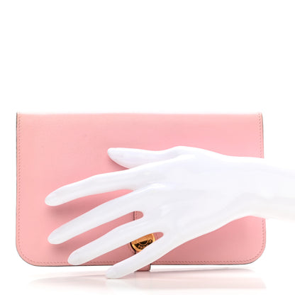 Hermes Swift Dogon Duo Wallet Rose Sakura 3 of 12