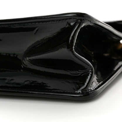 Chanel Patent Quilted Graphic Catch Flap Black 10 of 13