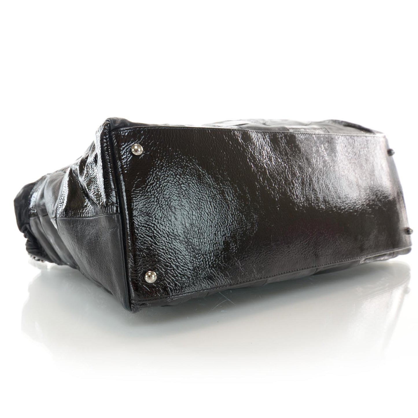 Patent Patchwork Brooklyn Hobo Black