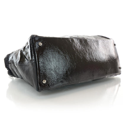 Chanel Patent Patchwork Brooklyn Hobo Black 4 of 10