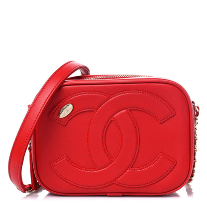 Chanel Lambskin CC Mania Camera Case Red 1 of 9