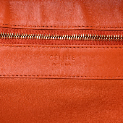 Celine Canvas Lambskin Horizontal Bi-Color Cabas Fluo Orange 7 of 16