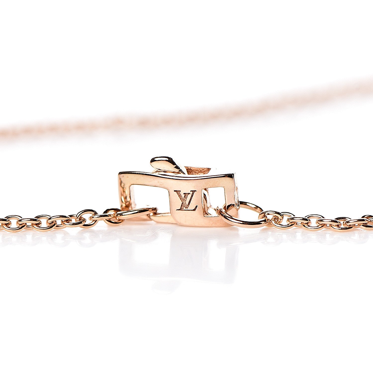 Louis Vuitton 18K Pink Gold Diamond Star Blossom Pendant Necklace 6 of 7