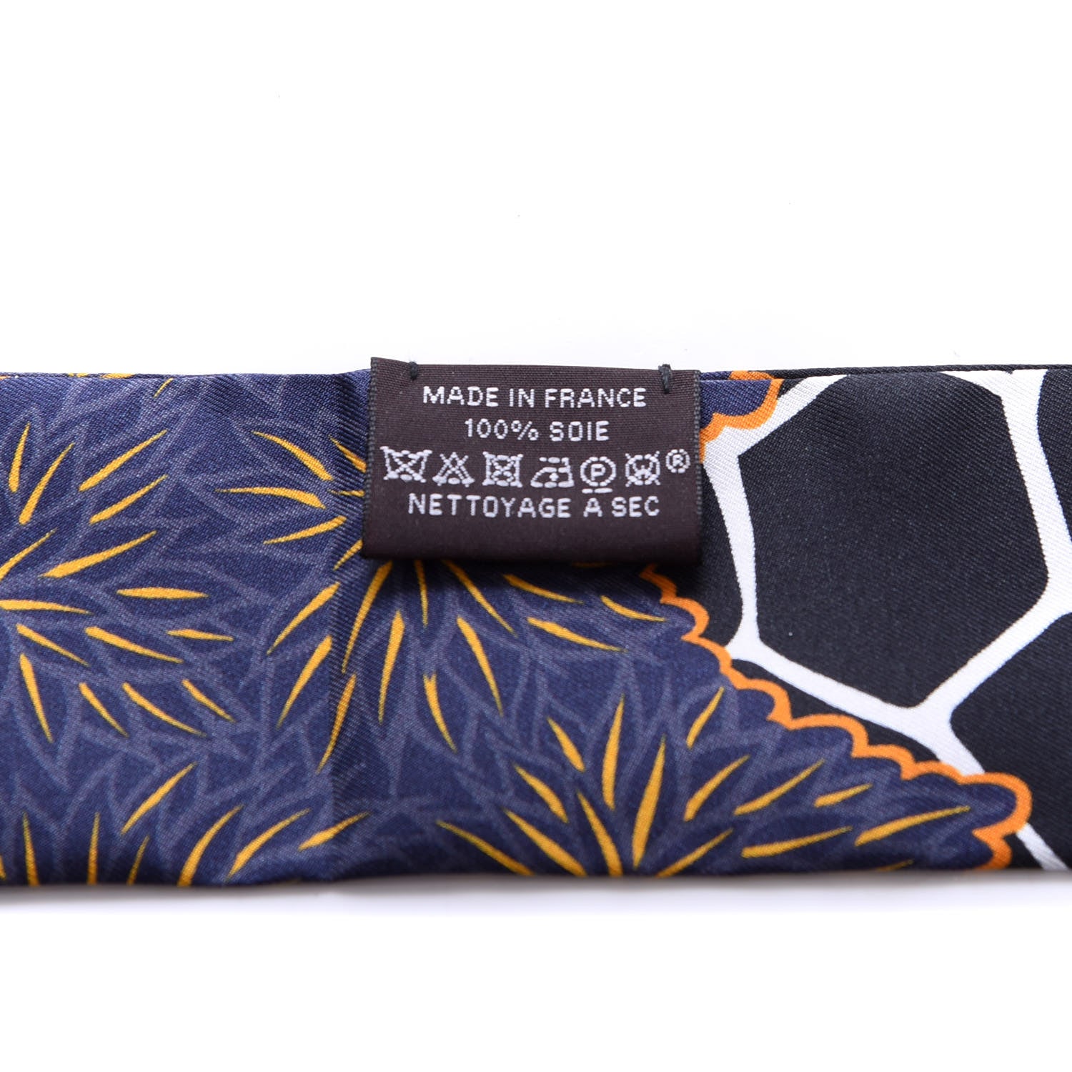 Hermes Silk Three Graces Twilly Black Gold Taupe 4 of 4