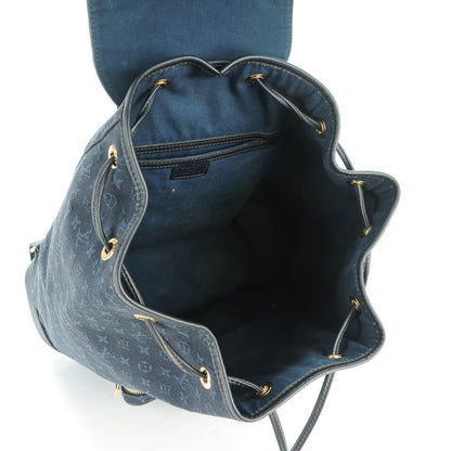 Louis Vuitton Mini Monogram Montsouris GM Backpack Blue 5 of 7