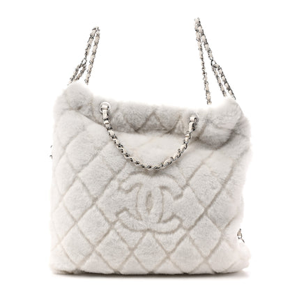 Chanel Shearling Coco Neige Backpack White 1 of 10