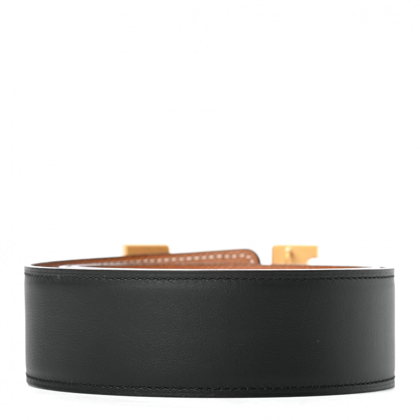Swift Epsom 38mm Constance H Belt 80 Black Gold