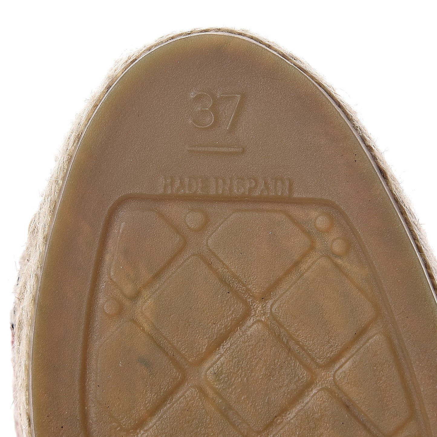 Velvet Grosgrain Quilted Camellia CC Espadrilles 37 Pink Black