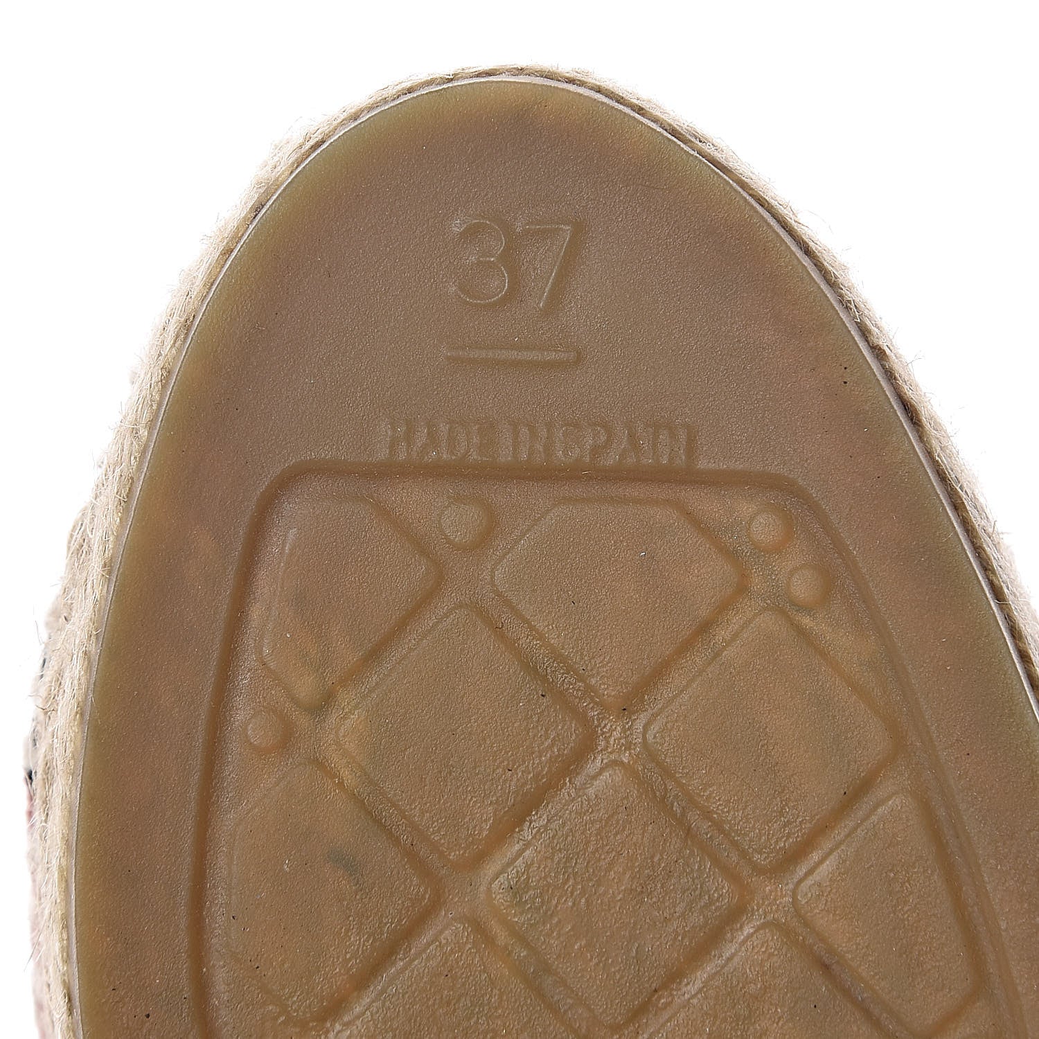 Chanel Velvet Grosgrain Quilted Camellia CC Espadrilles 37 Pink Black 8 of 11