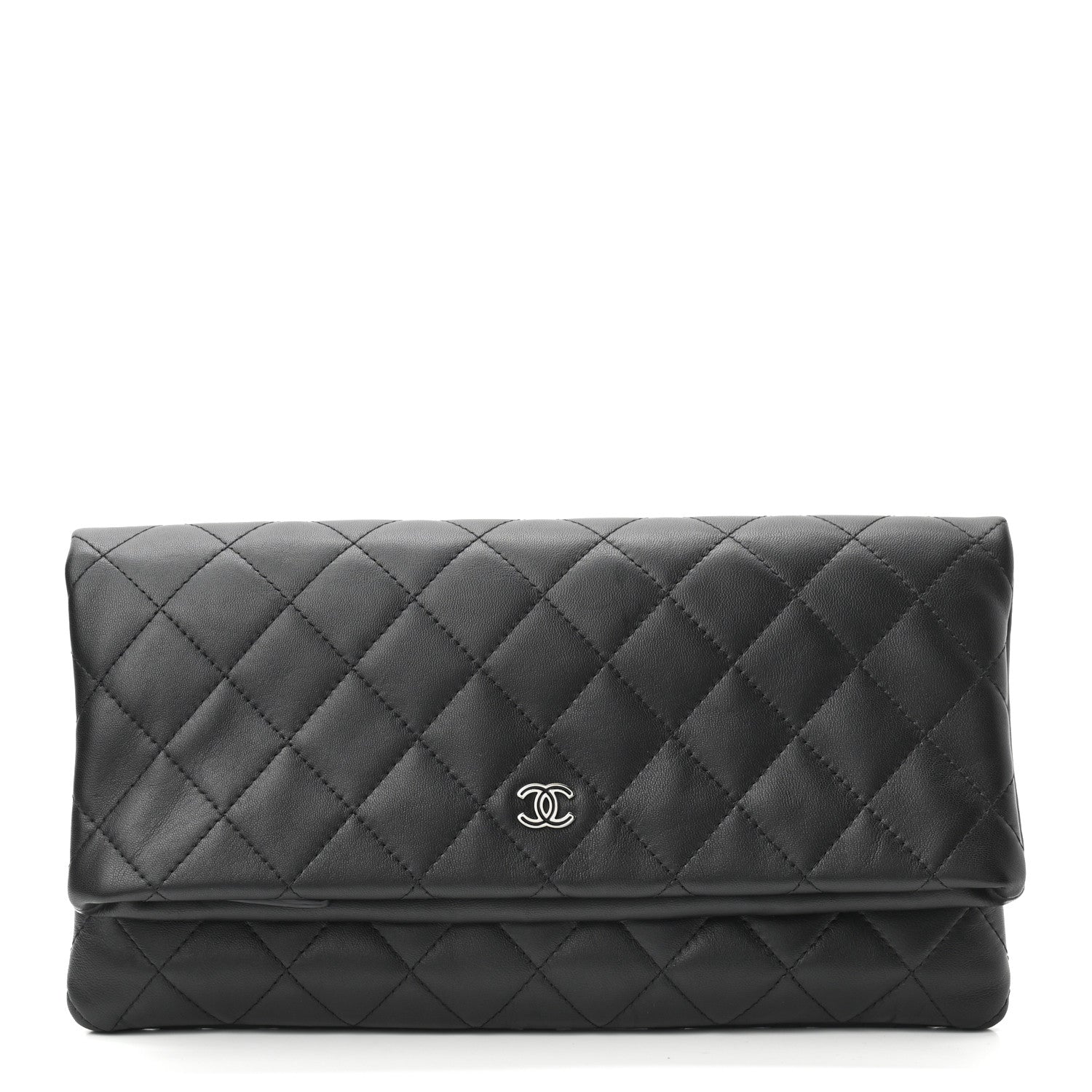 Chanel Lambskin Quilted CC Beauty Clutch Black 1 of 8
