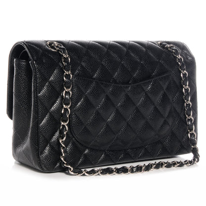 Chanel Caviar Quilted Medium Double Flap Black 3 of 9