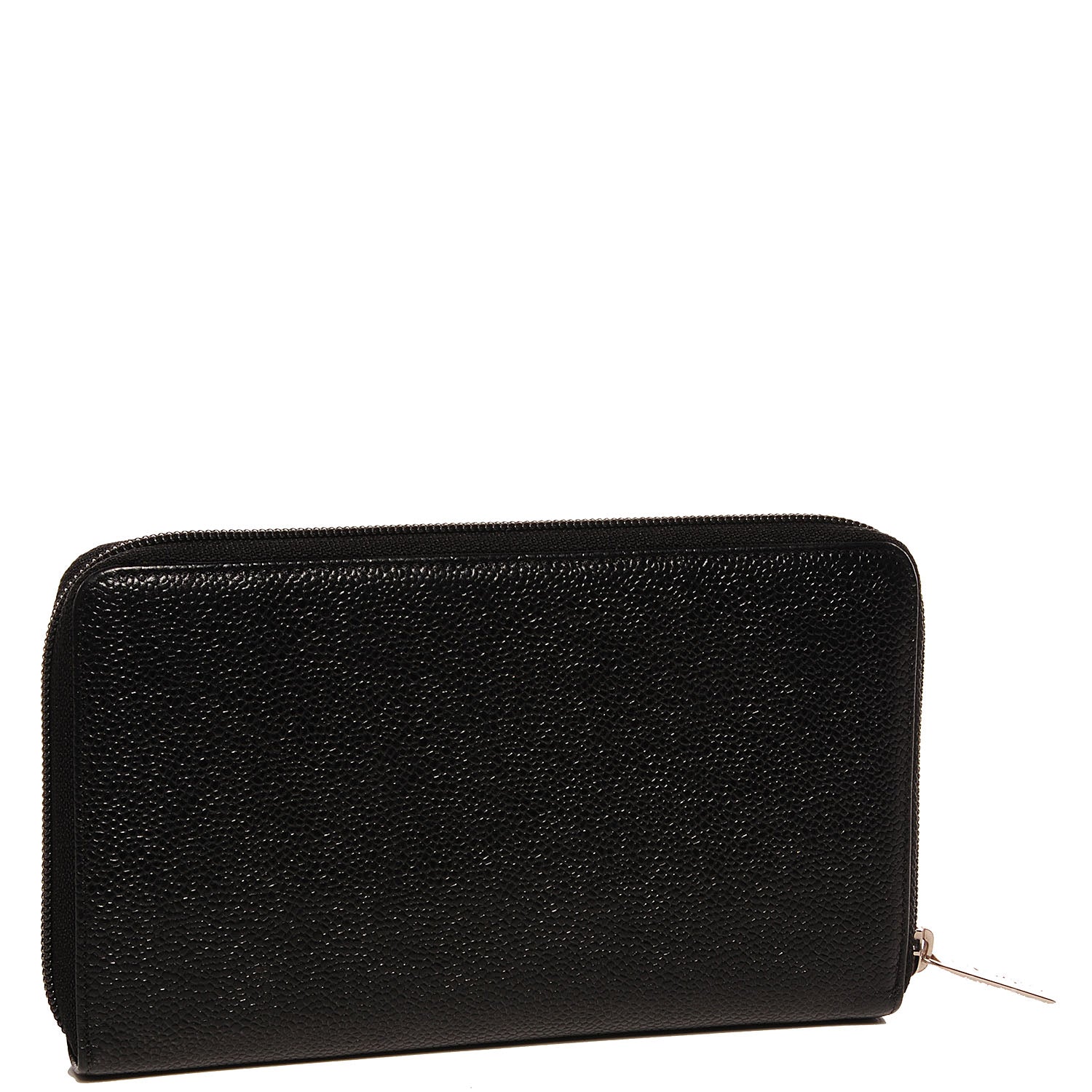 Chanel Caviar CC Timeless Large Zip Around Wallet Black 3 of 11