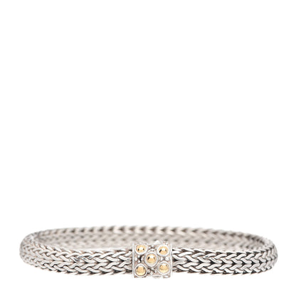 John Hardy Sterling Silver 18K Yellow Gold 7mm Jaisalmer Classic Chain Dot Bracelet 1 of 4