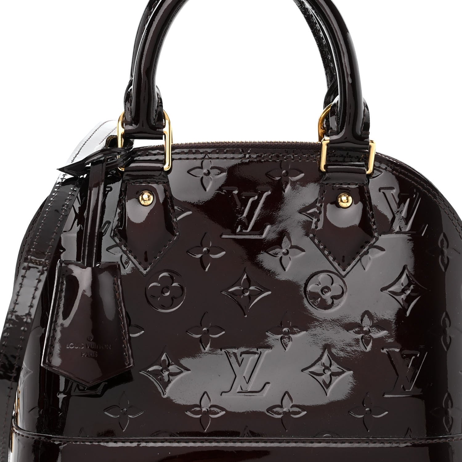 Louis Vuitton Vernis Alma BB Amarante 7 of 9