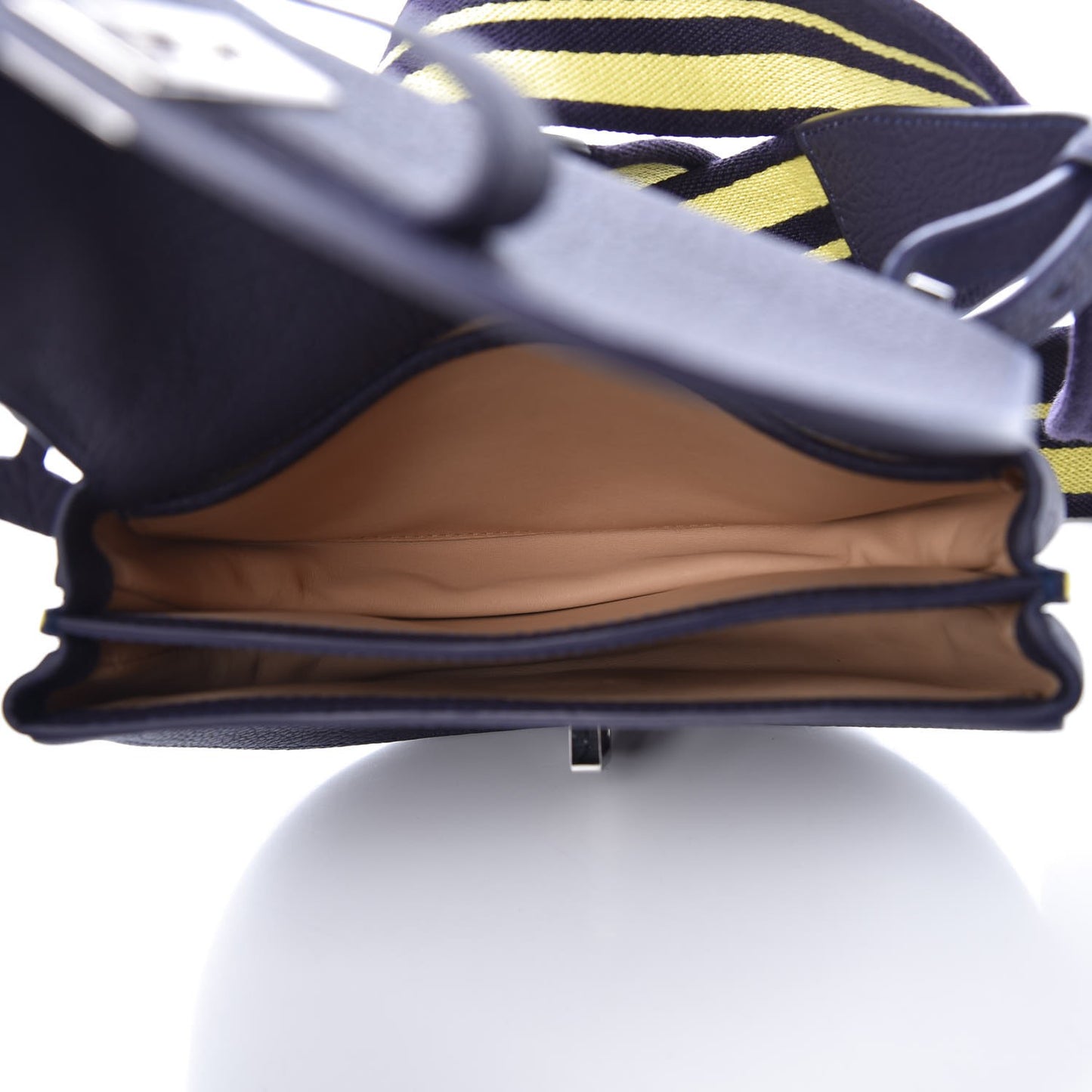 Crispy Calfskin Mini Le Mutin Saddle Navy
