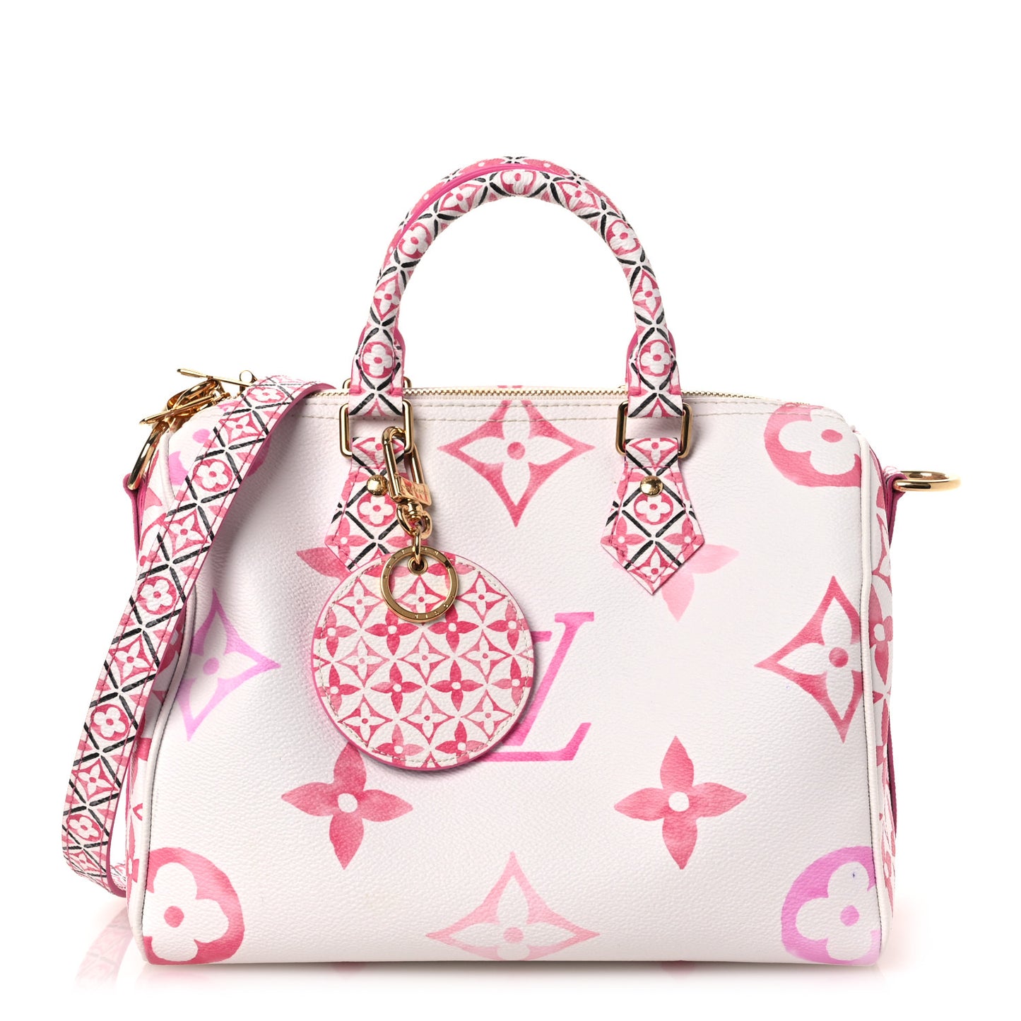 Monogram Giant By The Pool 2.0 Speedy Bandouliere 25 Rose