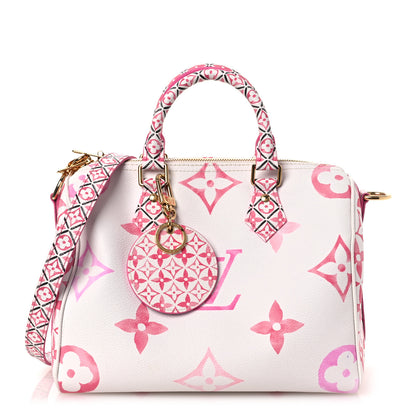 Louis Vuitton Monogram Giant By The Pool 2.0 Speedy Bandouliere 25 Rose 1 of 11