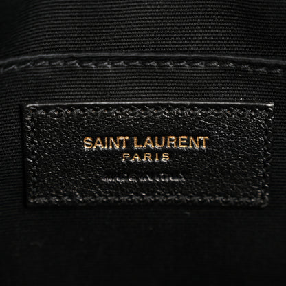 Saint Laurent Calfskin Matelasse Monogram Lou Camera Bag Black 6 of 13