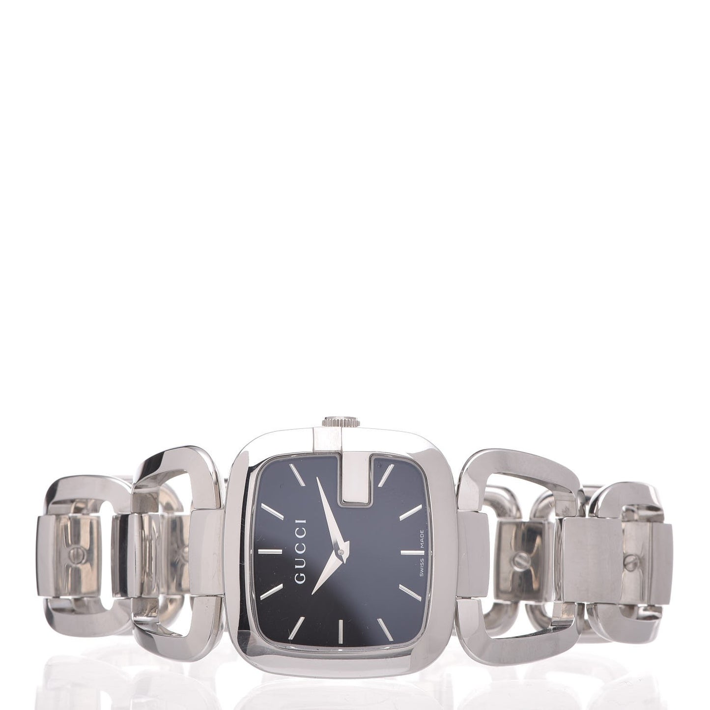 Stainless Steel 32mm G-Square Quartz Watch Black