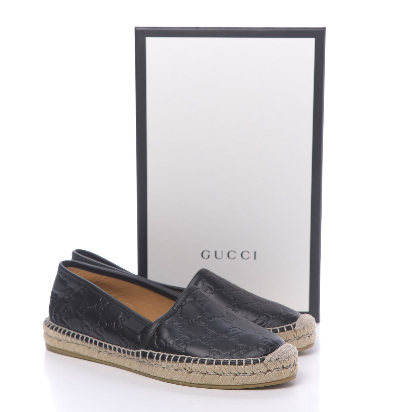 Guccissima Signature Espadrilles 40.5 Black