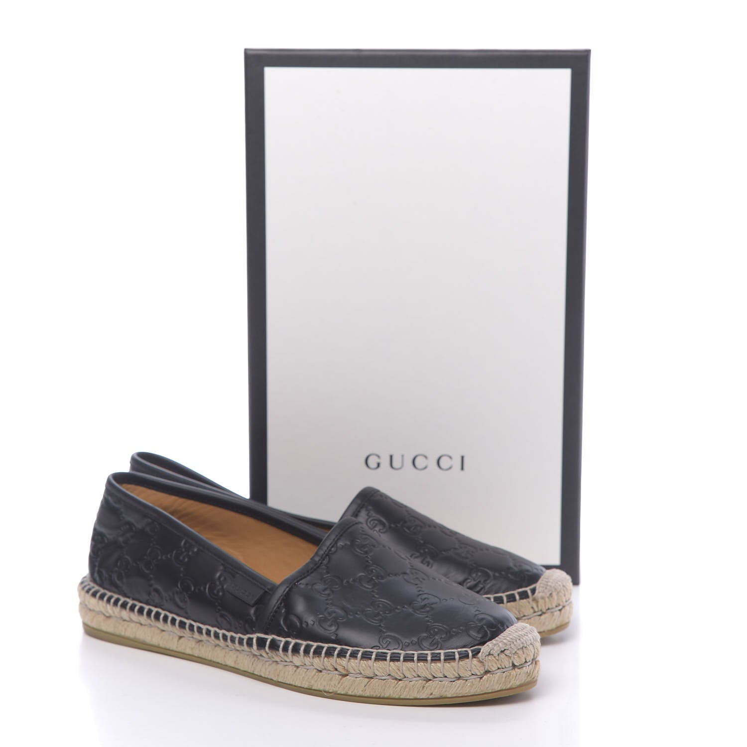 Gucci Guccissima Signature Espadrilles 40.5 Black 9 of 9