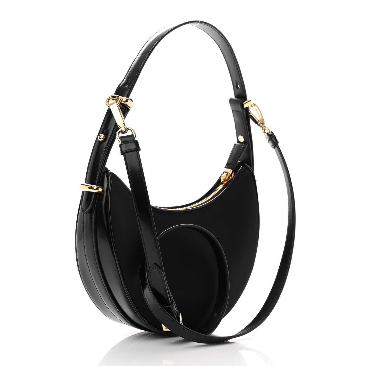 Prada Re-Nylon Spazzolato Small Arque Shoulder Bag Black 2 of 12