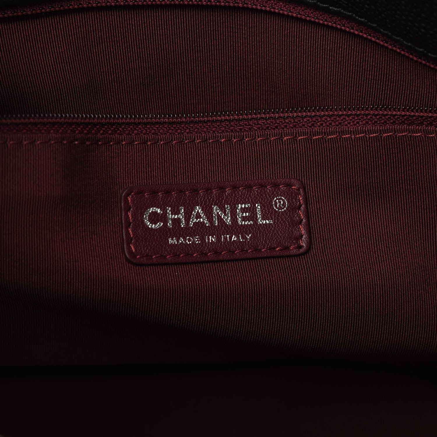 Chanel Caviar Quilted French Riviera Tote Black 6 of 10