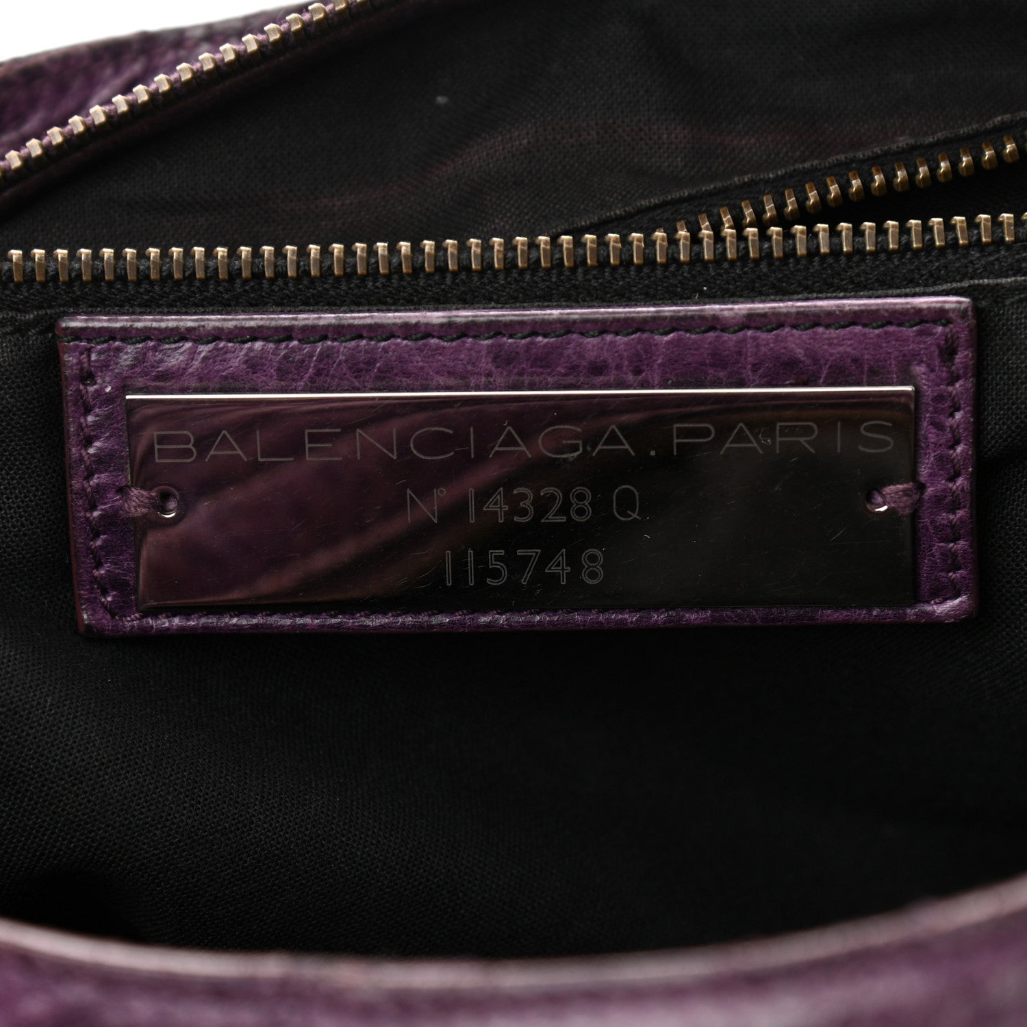 Balenciaga Agneau Classic Hardware City Raisin 6 of 14