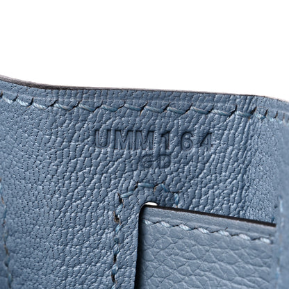 Hermes Evercolor Kelly Retourne 28 Bleu Lin 7 of 10
