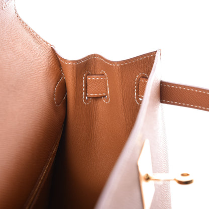 Hermes Epsom Kelly Sellier 28 Gold 10 of 35