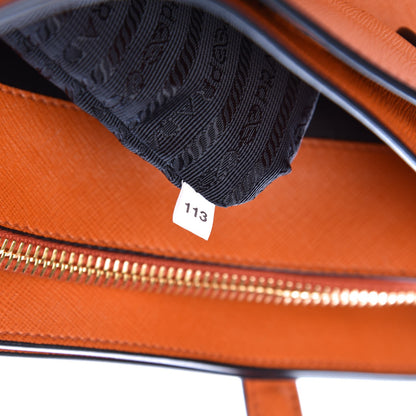 Prada Saffiano Soft Tote Papaya 8 of 8