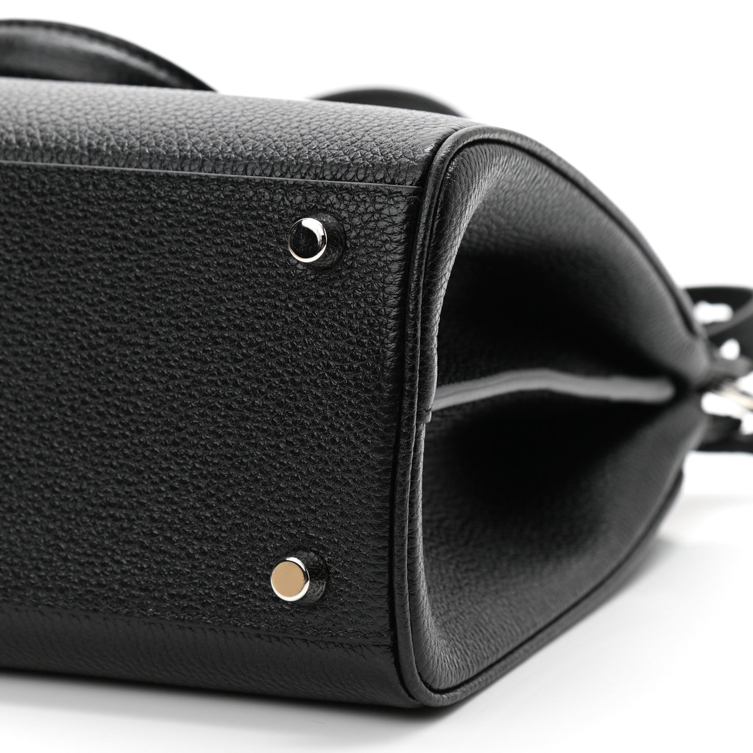 Gucci Grainy Calfskin Small Zumi Top Handle Bag Black 9 of 9