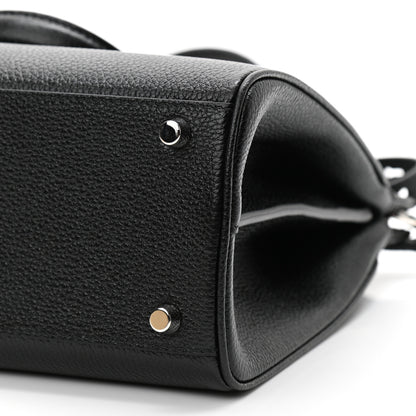 Gucci Grainy Calfskin Small Zumi Top Handle Bag Black 9 of 9