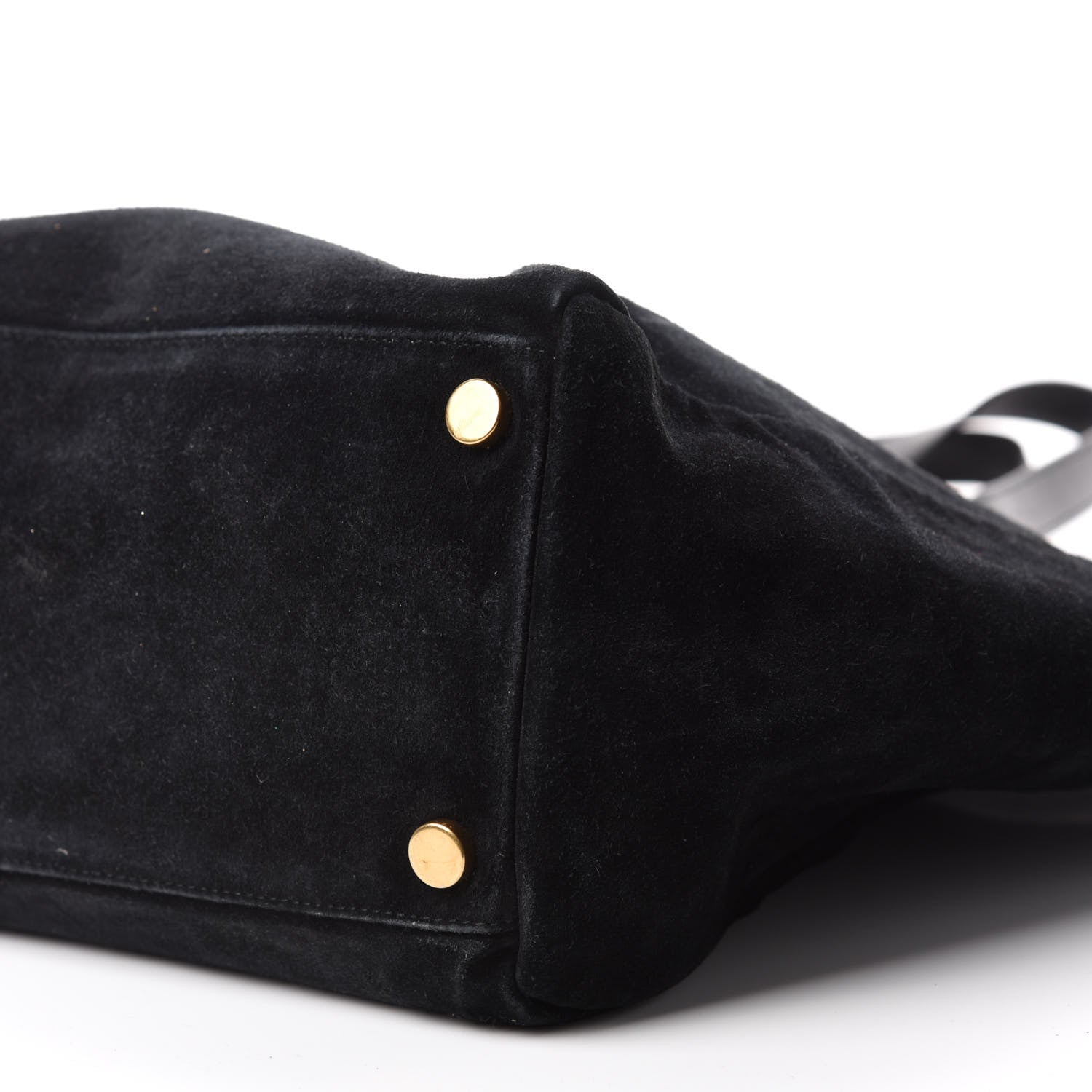 Saint Laurent Calfskin Suede Reversible East West Shopper Tote Black 7 of 21