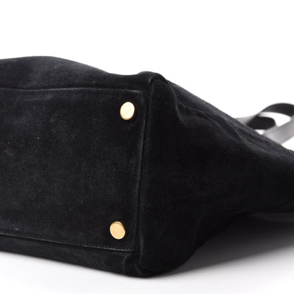 Saint Laurent Calfskin Suede Reversible East West Shopper Tote Black 7 of 21