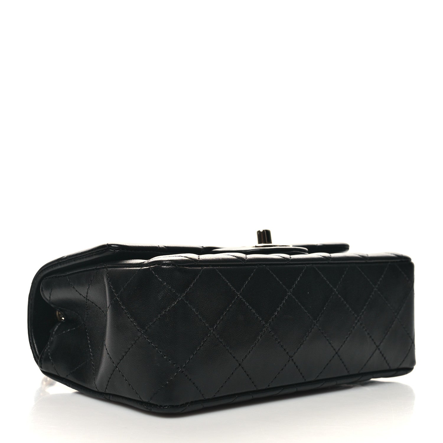 Chanel Lambskin Quilted Mini Rectangular Flap Black 3 of 10