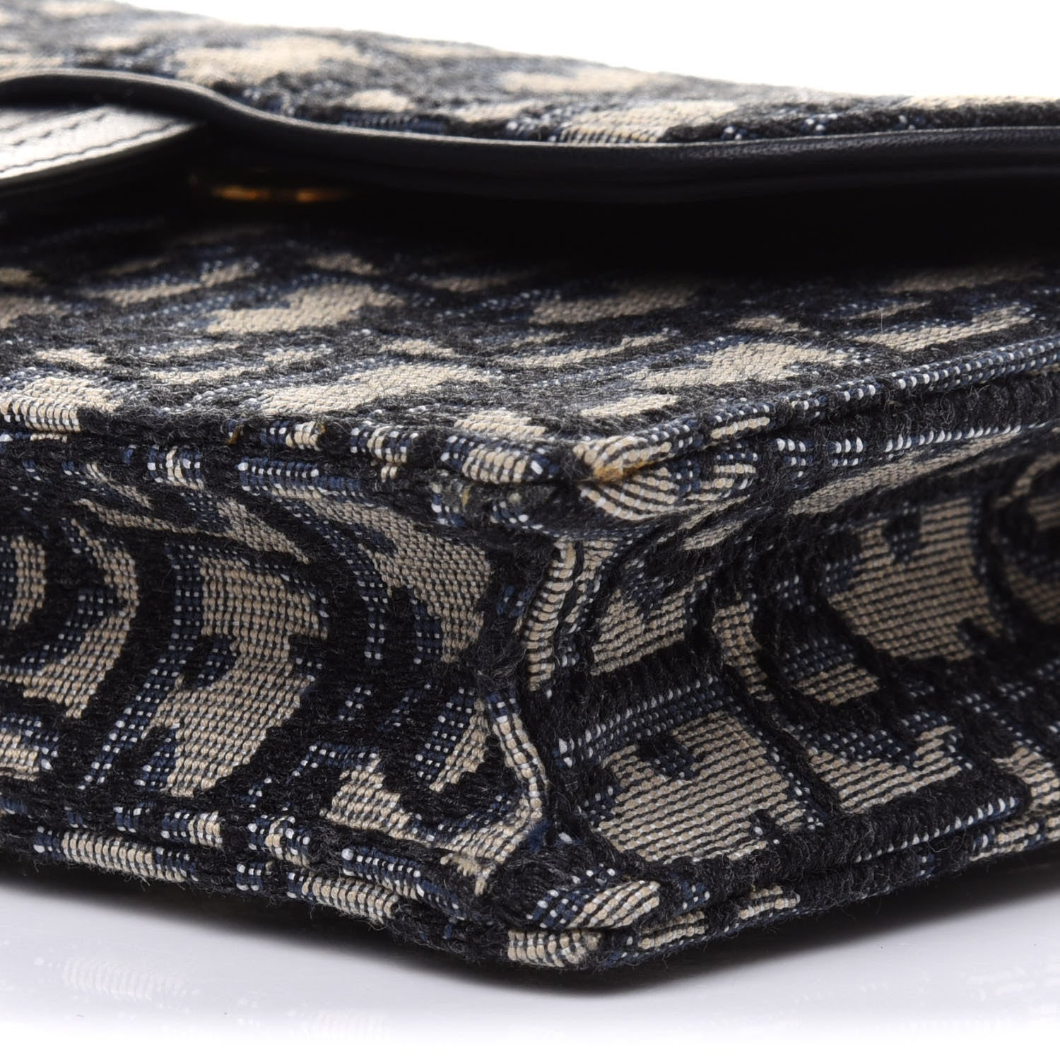 Christian Dior Oblique Saddle Belt Bag Blue 9 of 10