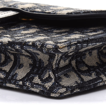 Christian Dior Oblique Saddle Belt Bag Blue 9 of 10