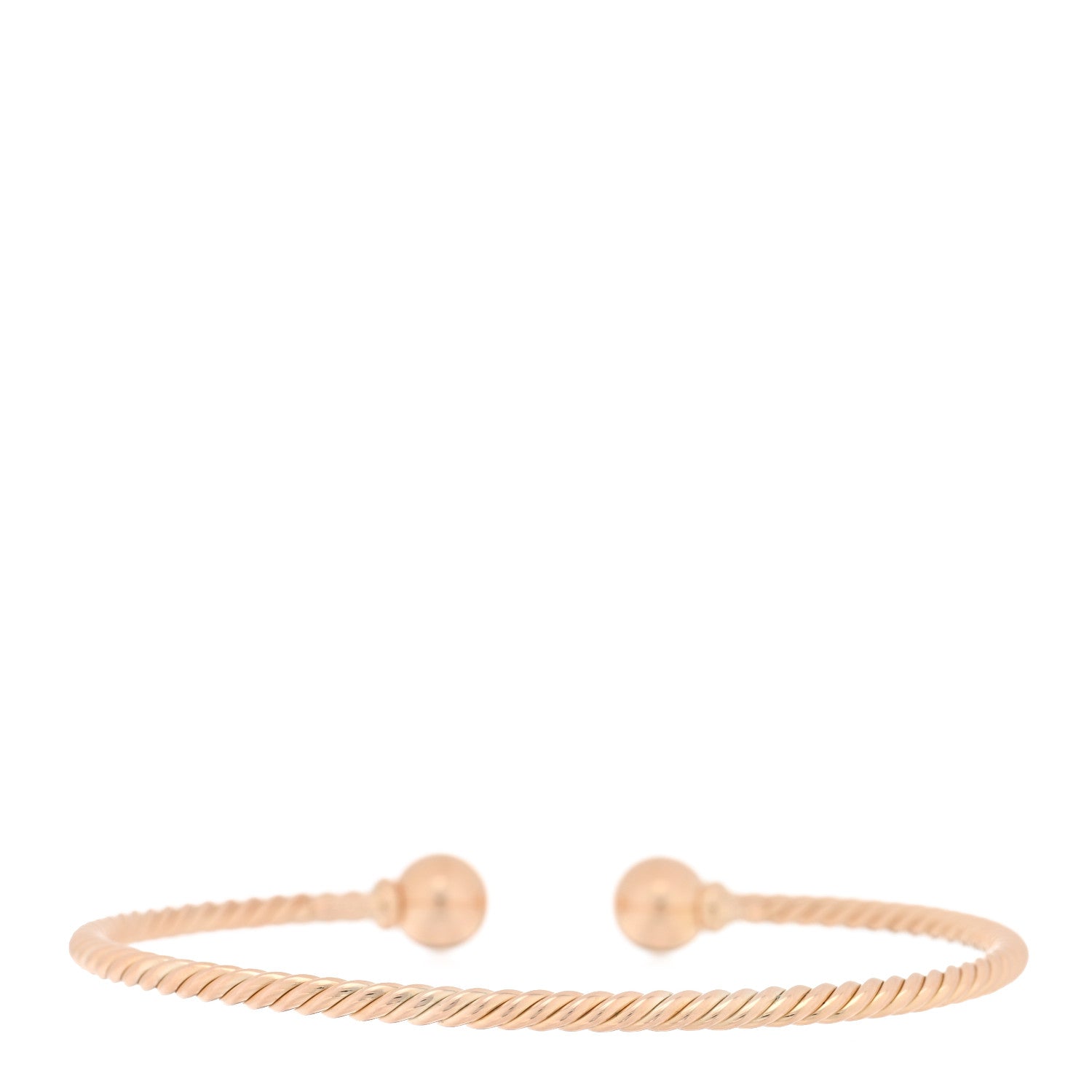 David Yurman 18K Rose Gold 7mm Solari Bracelet 2 of 3