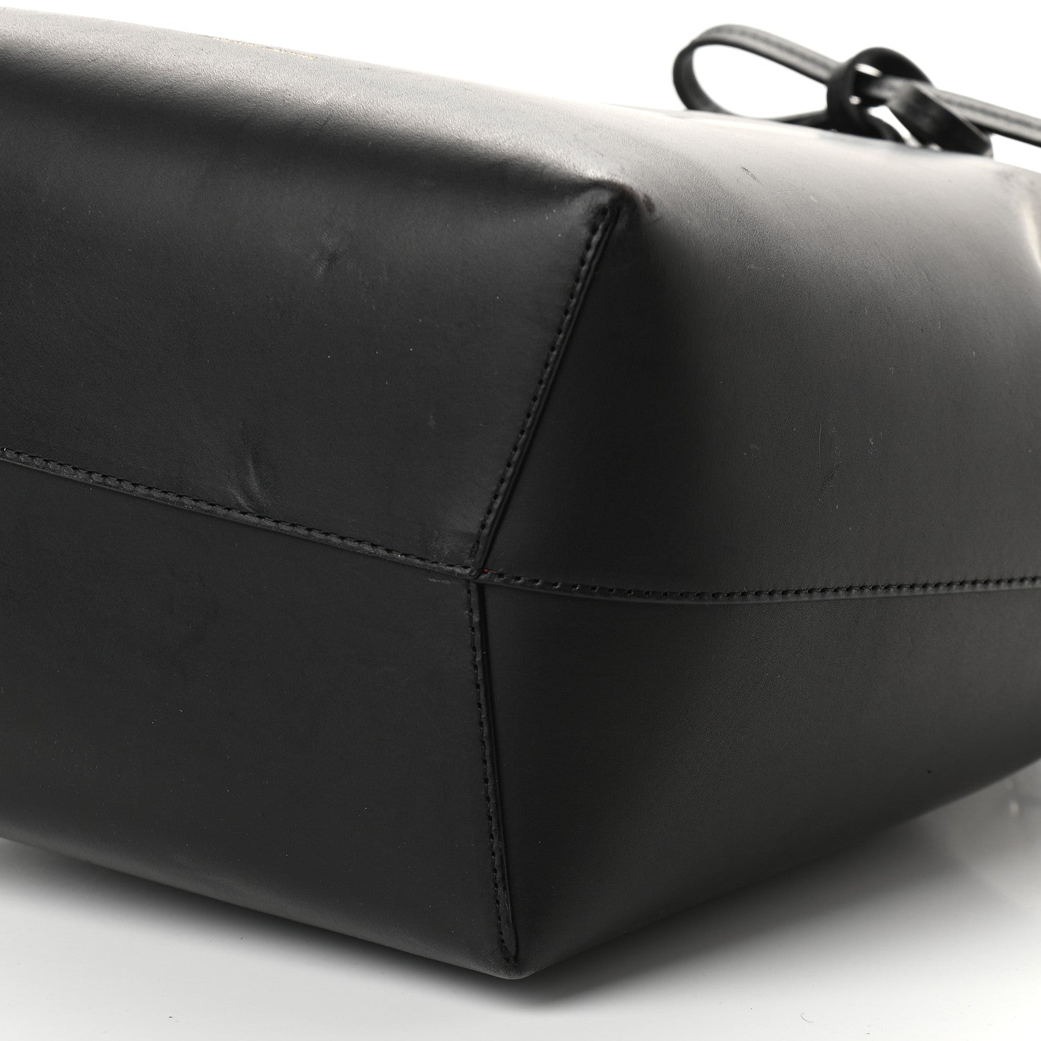Mansur Gavriel Vegetable Tanned Calfskin Bucket Bag Black Flamma 8 of 11