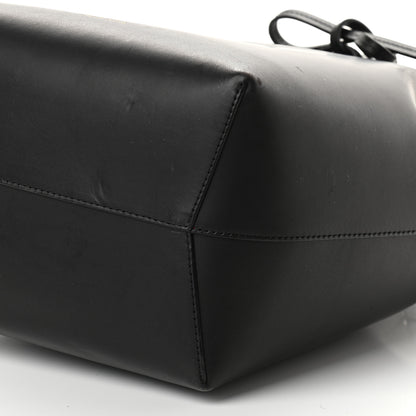 Mansur Gavriel Vegetable Tanned Calfskin Bucket Bag Black Flamma 8 of 11
