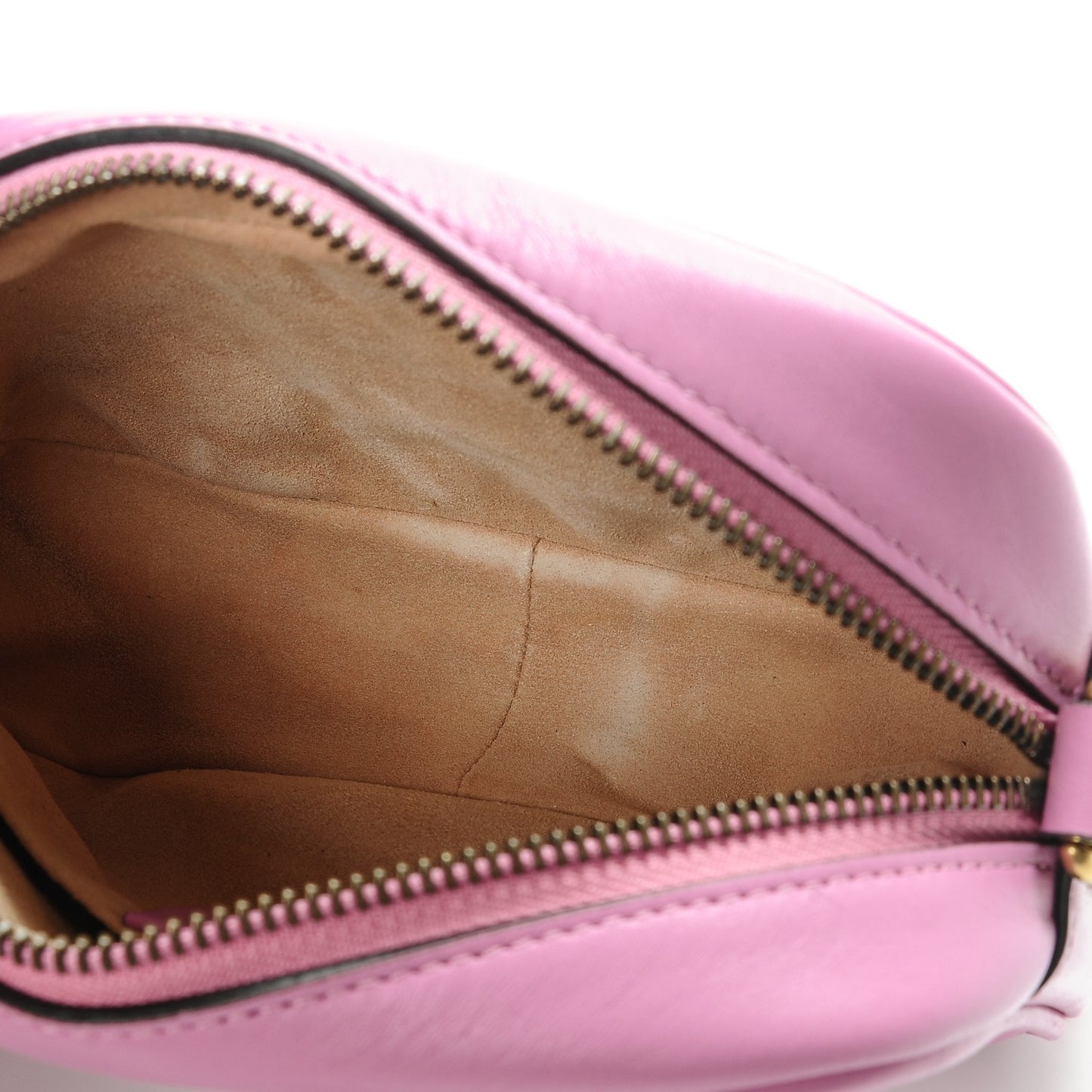 Calfskin Matelasse Mini GG Marmont Chain Shoulder Bag Candy Mousse
