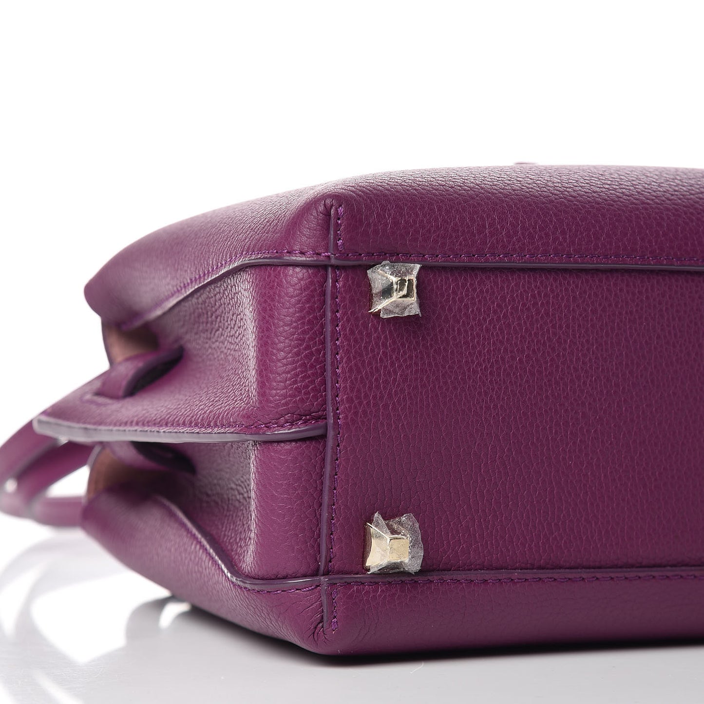 Grained Calfskin Mini Milla Tote Purple
