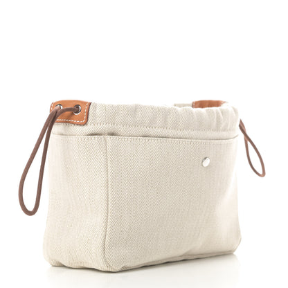 Hermes Canvas Barenia Fourbi 20 PM Pouch Naturel Fauve 3 of 8