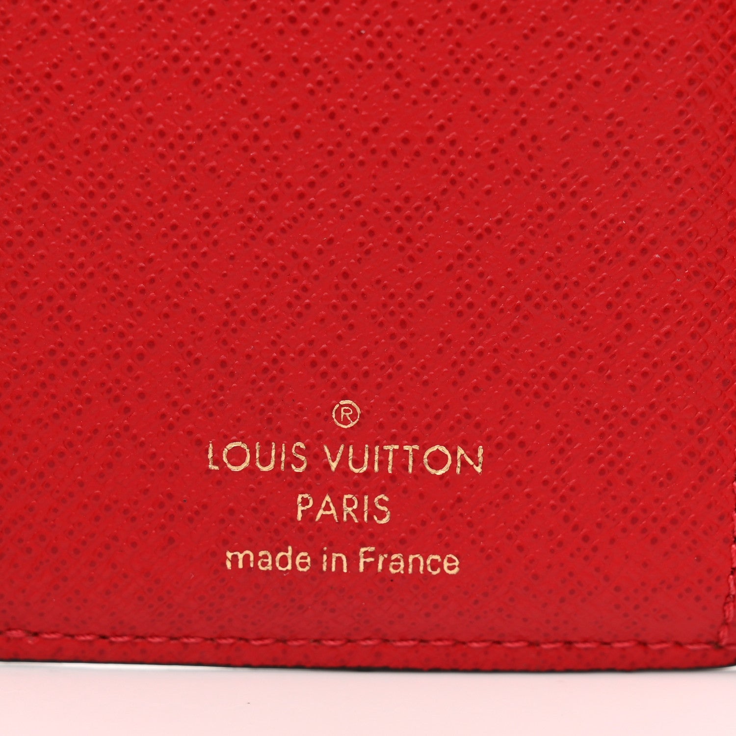 Louis Vuitton Damier Ebene Victorine Wallet Red 6 of 7