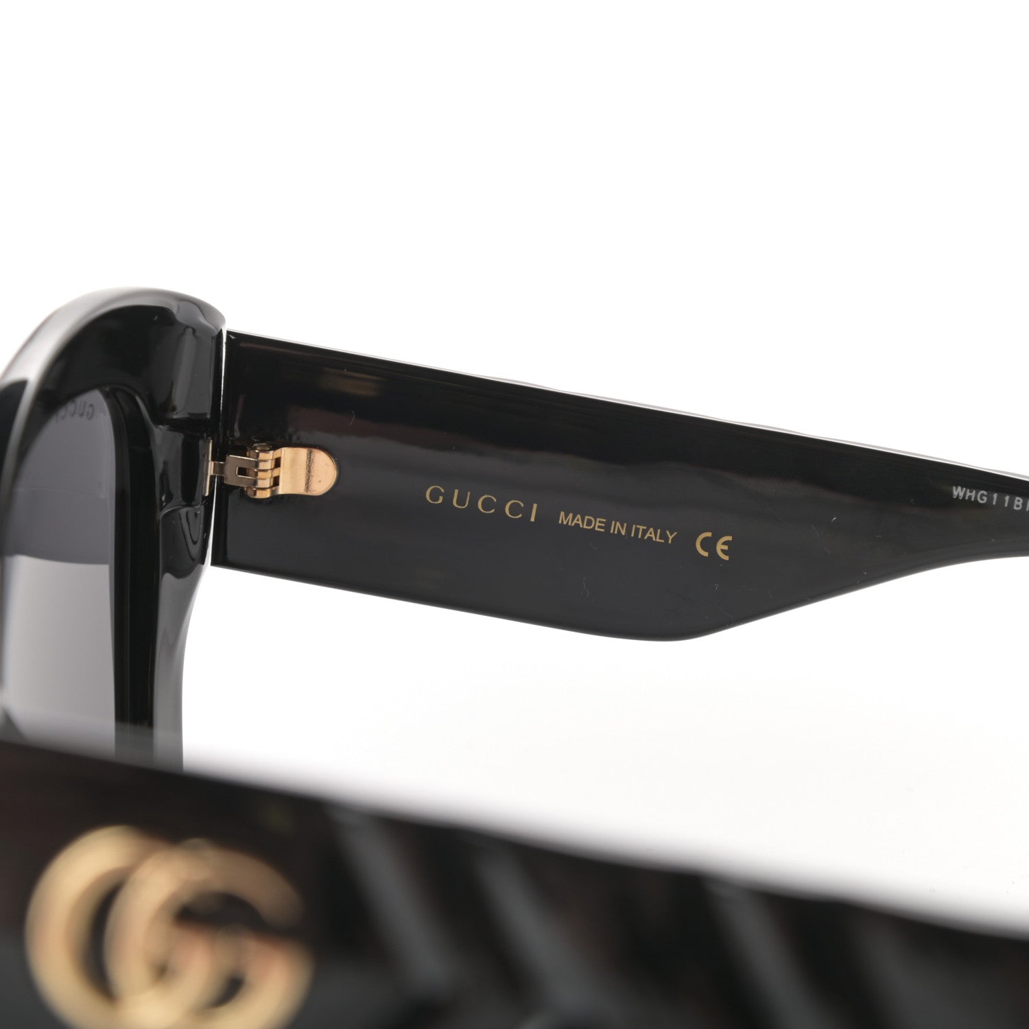 Gucci Acetate GG Butterfly Sunglasses GG0808S Black 6 of 8
