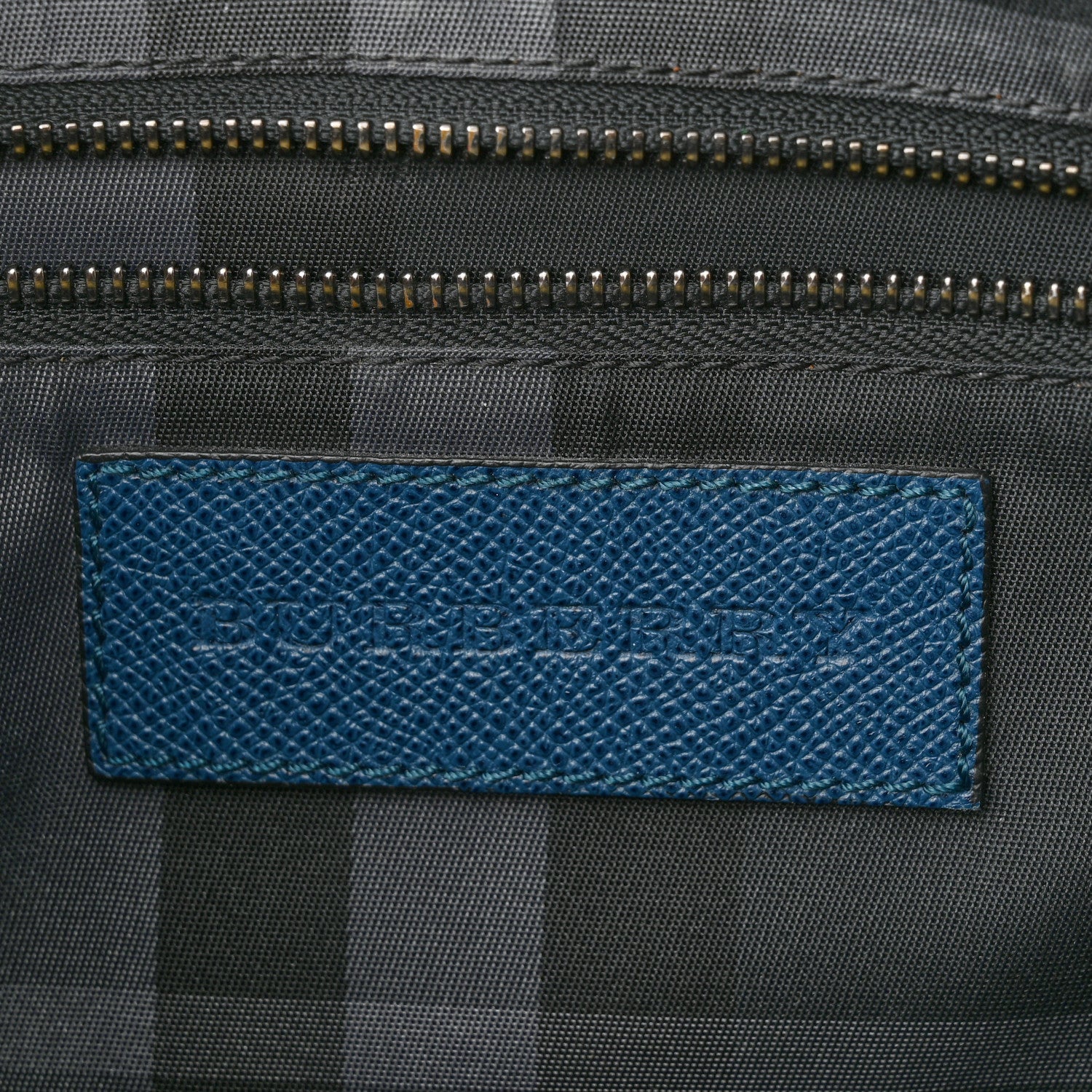 Burberry London Grainy Calfskin Rivendale Messenger Bag Blue 6 of 10