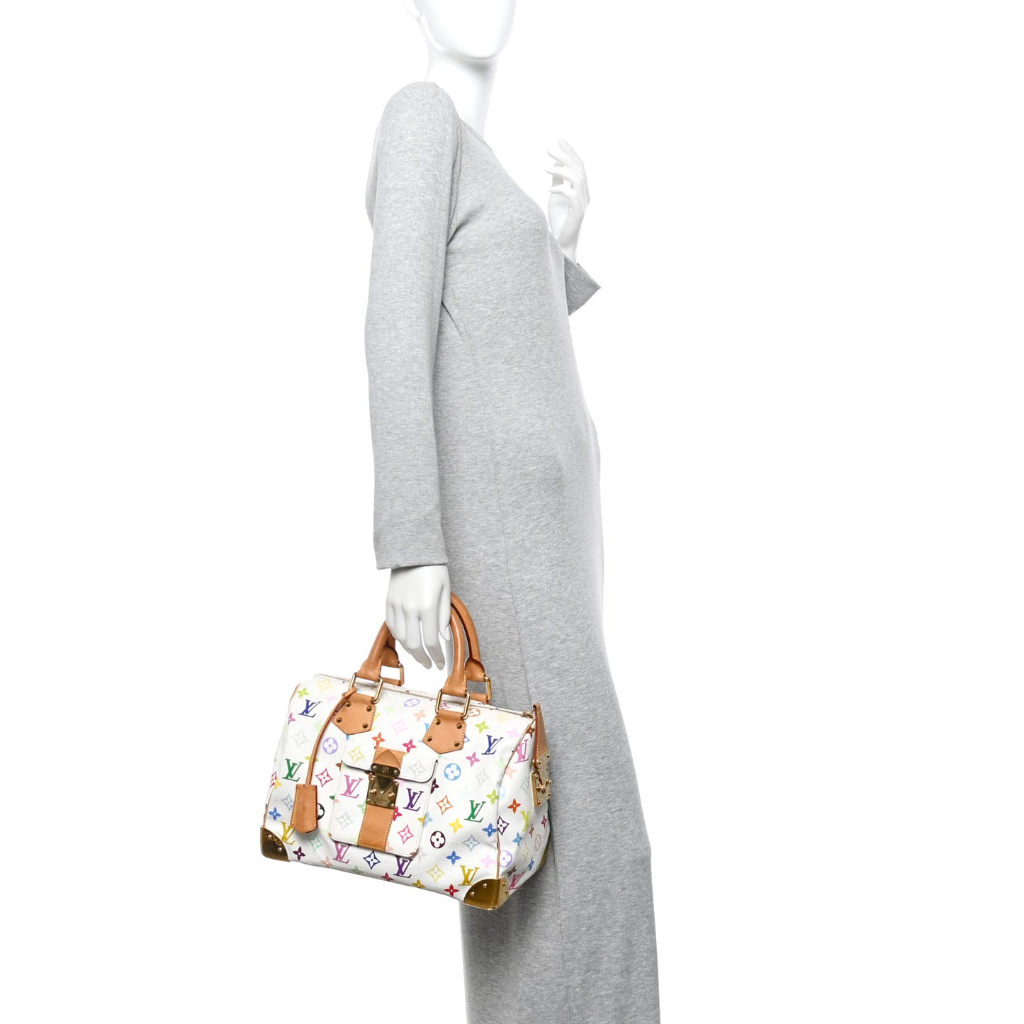 Monogram Multicolor Speedy 30 White