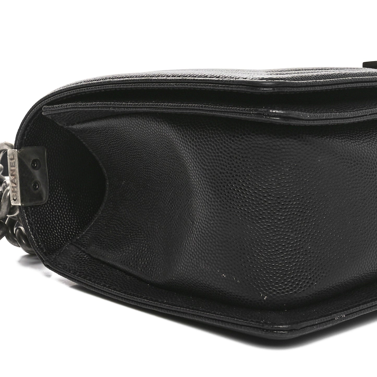 Caviar Quilted Medium Boy Flap Black