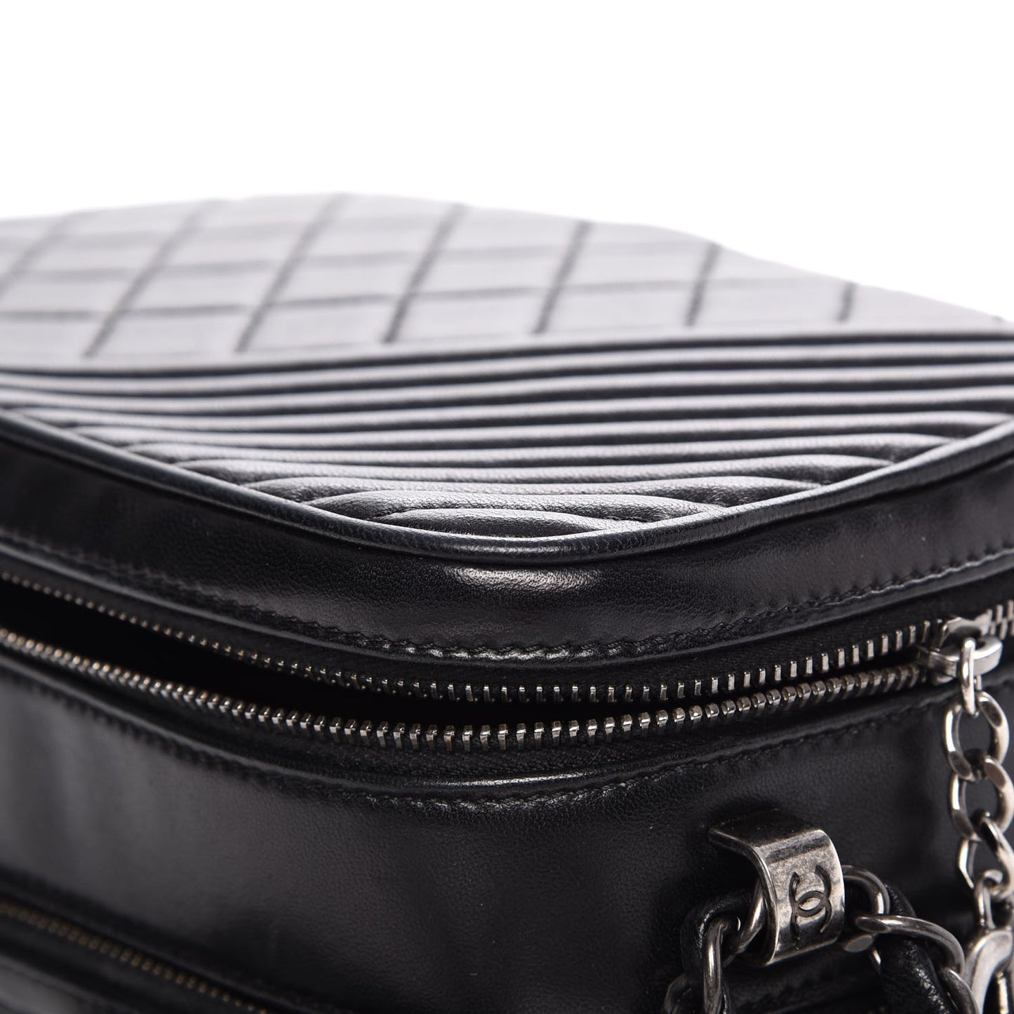 Lambskin Small Coco Boy Camera Case Black